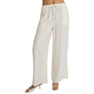 Onia Womens Crinkle Wide Leg Drawstring Pant